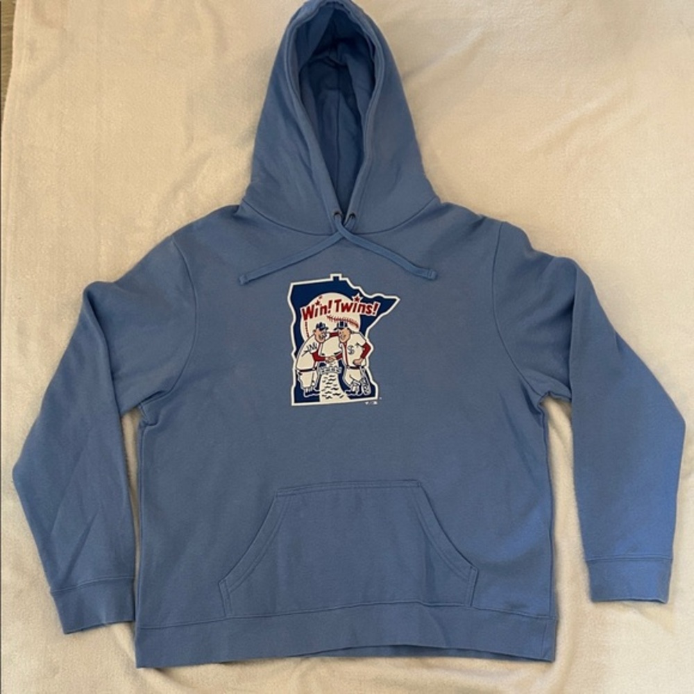 Minnesota Twins Blue Hoodie with Graphic Print
